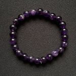 دستبند سنگ طبیعی آمیتیست برزیلی