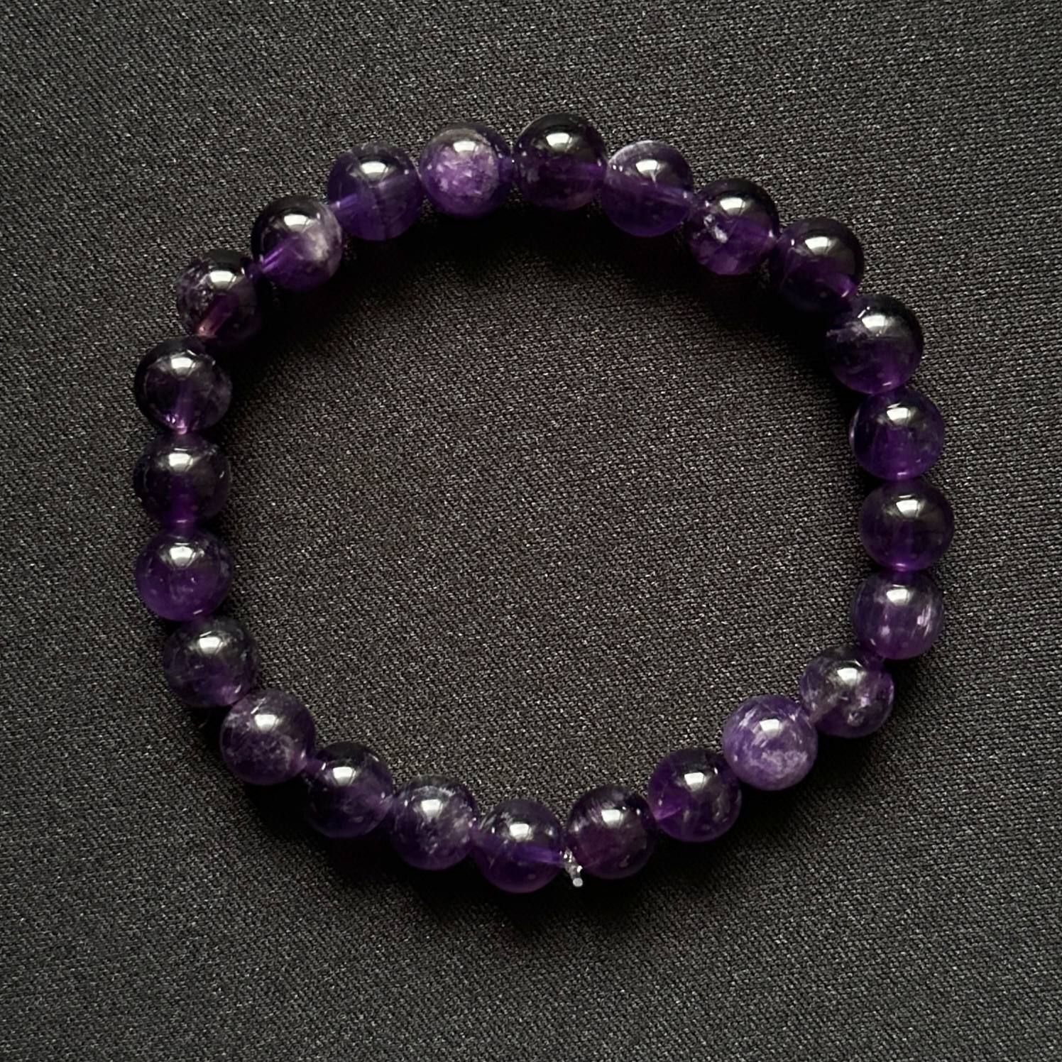 دستبند سنگ طبیعی آمیتیست برزیلی