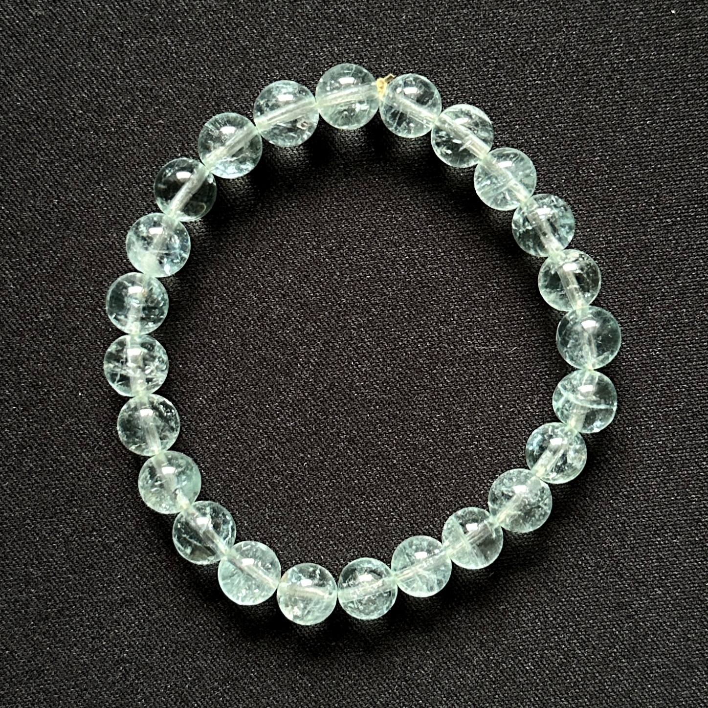 دستبند سنگ طبیعی آکوامارین